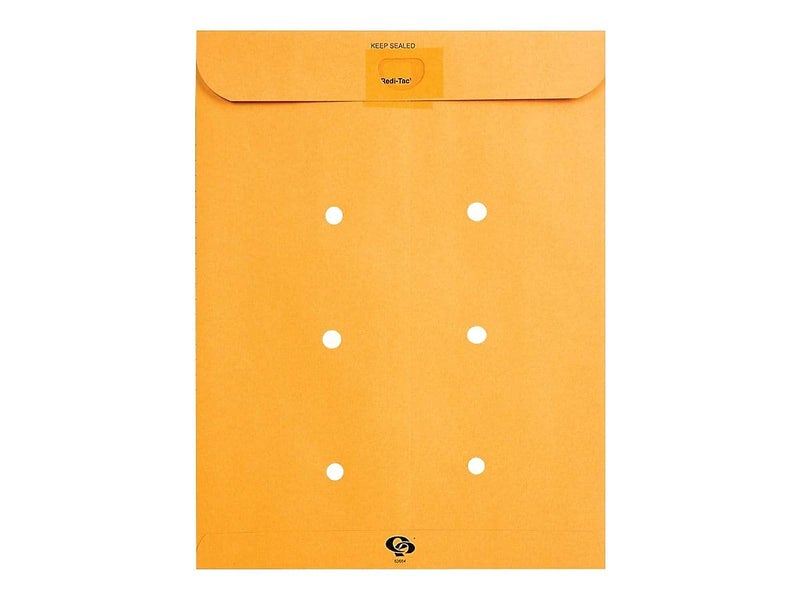 Quality Park 10 x 13 Interoffice Envelopes, with Reusable Redi-Tac Self Seal Closure, for Interoffice Mail, Heavyweight 32 lb Brown Kraft, 100 per Box - Image 2